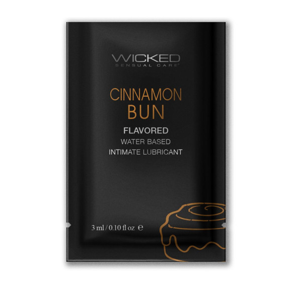 Лубрикант Wicked Aqua Cinnamon Bun с ароматом булочки с корицей - 3 мл. Лубрикант Wicked Aqua Cinnamon Bun с ароматом булочки с корицей - 3 мл.