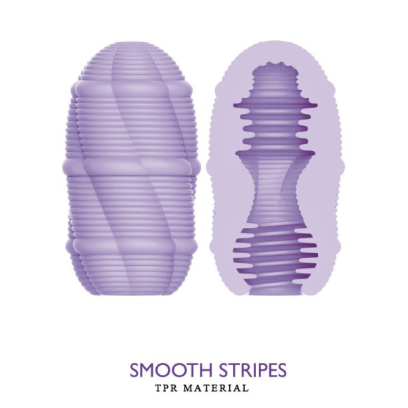 Сиреневый мастурбатор-яйцо Smooth Stripes Сиреневый мастурбатор-яйцо Smooth Stripes