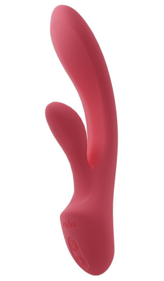 Коралловый перезаряжаемый вибратор-кролик Bali - 19,6 см. Коралловый перезаряжаемый вибратор-кролик Bali - 19,6 см.