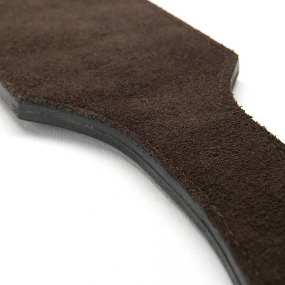 Коричневая кожаная шлепалка - 36 см. Коричневая кожаная шлепалка - 36 см.