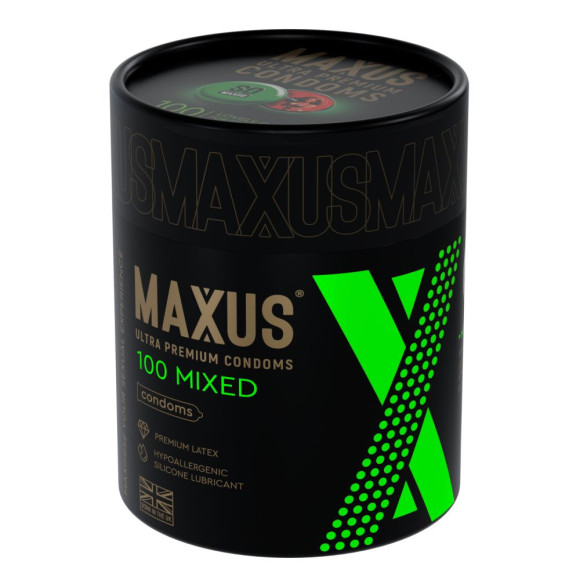 Презервативы MAXUS Mixed - 100 шт. Презервативы MAXUS Mixed - 100 шт.