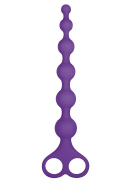 Фиолетовая анальная цепочка 8 Inch Ribbed Silicone Anal Beads - 26 см. Фиолетовая анальная цепочка 8 Inch Ribbed Silicone Anal Beads - 26 см.