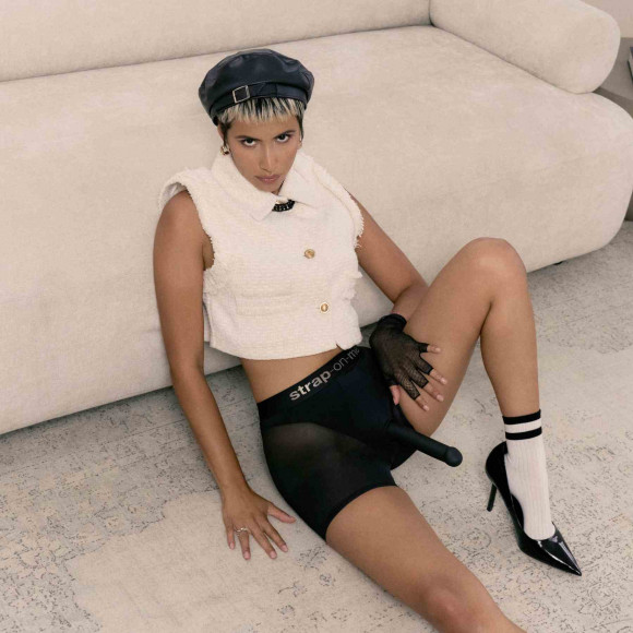 Трусики-шорты для фиксации насадок Strap-on-me Harness Lingerie Halo - size L Трусики-шорты для фиксации насадок Strap-on-me Harness Lingerie Halo - size L