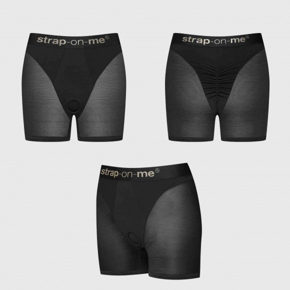 Трусики-шорты для фиксации насадок Strap-on-me Harness Lingerie Halo - size L Трусики-шорты для фиксации насадок Strap-on-me Harness Lingerie Halo - size L