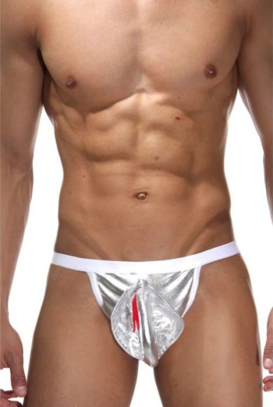 Ролевые трусы с серебристой коброй Ролевые трусы с серебристой коброй