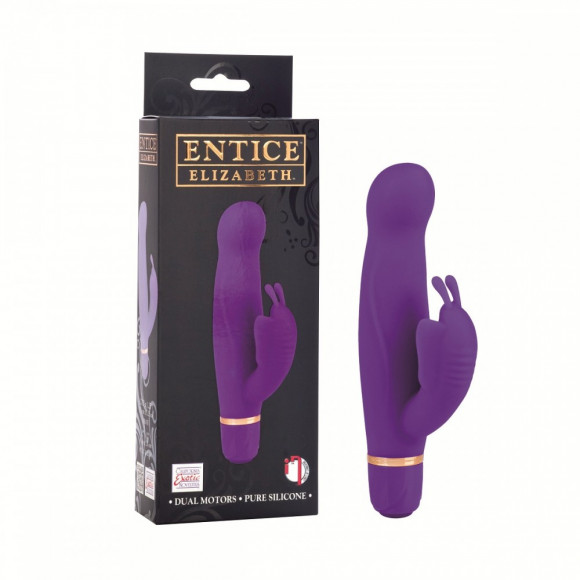 Фиолетовый вибратор с клиторальной бабочкой ENTINCE ELIZABETH Фиолетовый вибратор с клиторальной бабочкой ENTINCE ELIZABETH