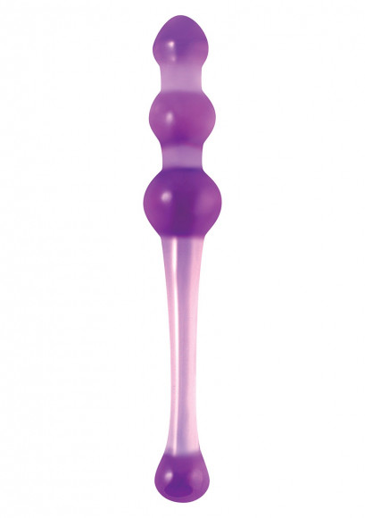 Большой фиолетовый стеклянный анальный стимулятор CRYSTAL KEGEL Большой фиолетовый стеклянный анальный стимулятор CRYSTAL KEGEL