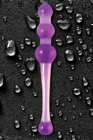 Большой фиолетовый стеклянный анальный стимулятор CRYSTAL KEGEL Большой фиолетовый стеклянный анальный стимулятор CRYSTAL KEGEL