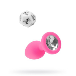 Эротический набор для двоих «Интим»: анальная пробка и кубик