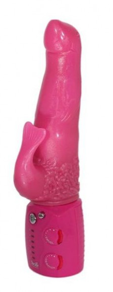 Розовый вибратор в форме тюленя SEAL SWINGER - 17 см.