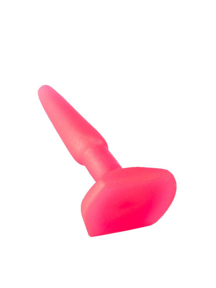 Розовый гелевый плаг на широком основании - 11,5 см. Розовый гелевый плаг на широком основании - 11,5 см.