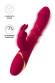 Бордовый вибратор-кролик с двигающимися кольцами Tenty - 23,5 см. Бордовый вибратор-кролик с двигающимися кольцами Tenty - 23,5 см.