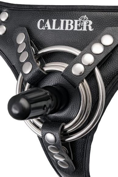 Черные трусики для страпона RealStick CALIBER