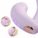 Сиреневый вибратор с возвратно-поступательными движениями и нагревом Minaka