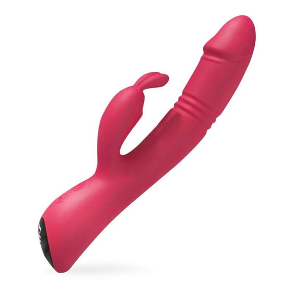 Красный вибромассажер-кролик Randy - 21,5 см. Красный вибромассажер-кролик Randy - 21,5 см.