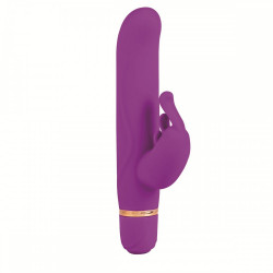 Лиловый вибратор ENTINCE LILIAN с клиторальным стимулятором