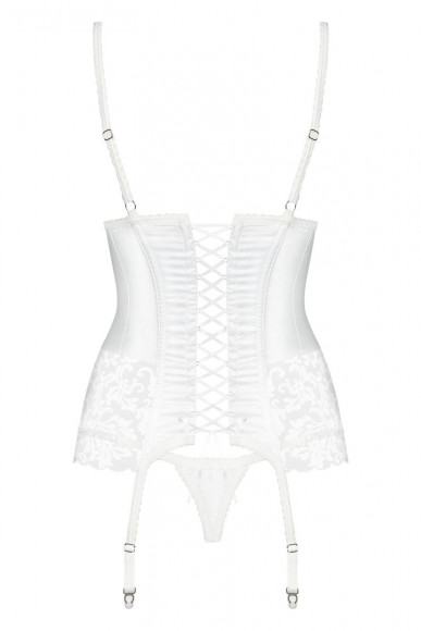 Соблазнительный атласный корсаж с вышивкой