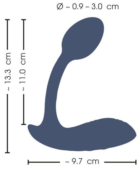 Темно-синий вибростимулятор в трусики RC Bendable Panty Vibrator Темно-синий вибростимулятор в трусики RC Bendable Panty Vibrator