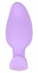 Сиреневая анальная пробка с вибрацией Cuties Vibrating Mini Butt Plug - 8 см.