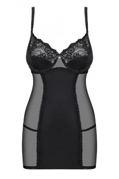 Облегающая сорочка Amallie с полупрозрачными вставками Облегающая сорочка Amallie с полупрозрачными вставками