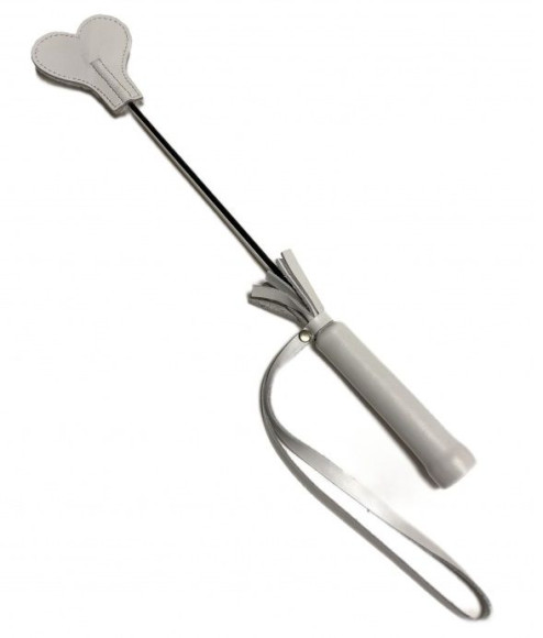 Белый кожаный мини-стек - 36 см. Белый кожаный мини-стек - 36 см.