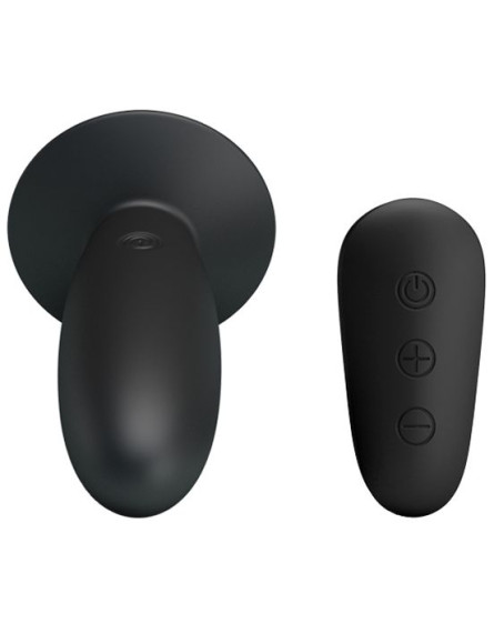 Черная анальная вибропробка Mr.Play с пультом - 11 см. Черная анальная вибропробка Mr.Play с пультом - 11 см.