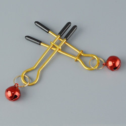 Золотистые зажимы с колокольчиками Gold Золотистые зажимы с колокольчиками Gold