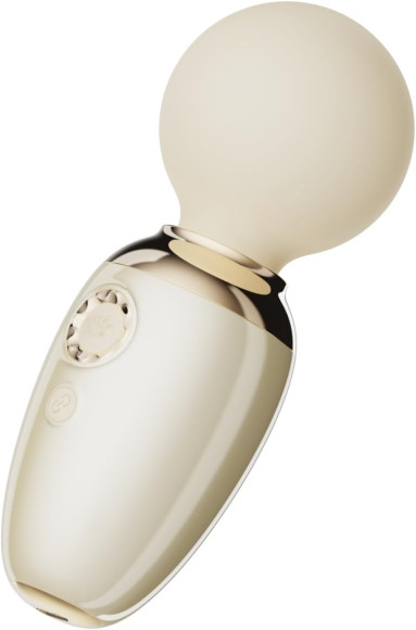 Бежевый мини-вибратор с функцией нагрева Ava Бежевый мини-вибратор с функцией нагрева Ava