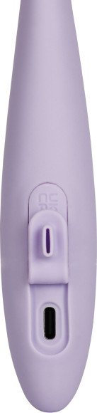 Сиреневый интерактивный вибростимулятор-кролик Cici+ 2 с функцией нагрева - 17,8 см. Сиреневый интерактивный вибростимулятор-кролик Cici+ 2 с функцией нагрева - 17,8 см.