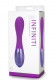 Фиолетовый перезаряжаемый вибромассажер  Infinity 6x - 17,8 см.
