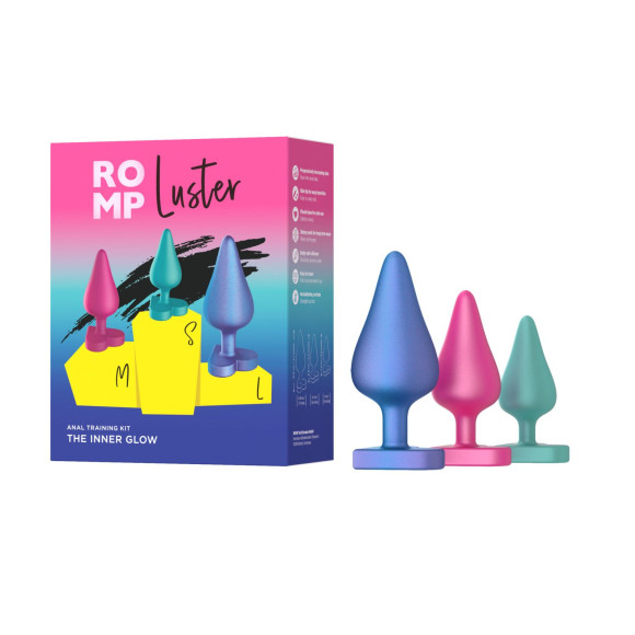 Набор из 3 анальных пробок Romp Luster Набор из 3 анальных пробок Romp Luster