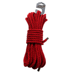 Красная хлопковая веревка для шибари - 15 м. Красная хлопковая веревка для шибари - 15 м.