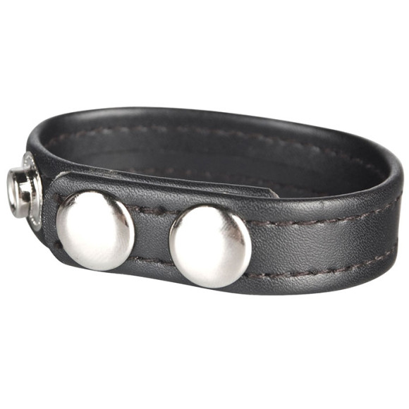 Кольцо на пенис из искусственной кожи на клепках SNAP COCK RING Кольцо на пенис из искусственной кожи на клепках SNAP COCK RING