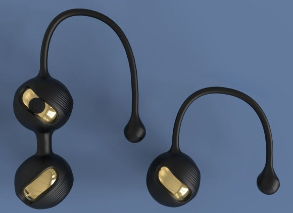 Набор из 2 черных виброшариков Gem-Rct Набор из 2 черных виброшариков Gem-Rct