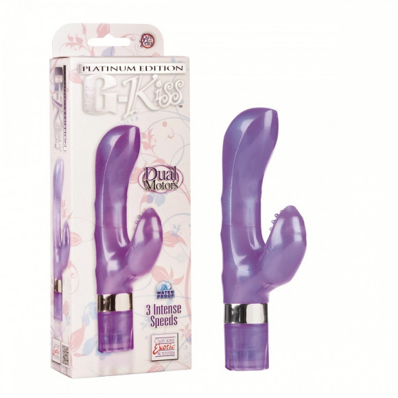 Фиолетовый вибратор PLATINUM EDITION G-KISS Фиолетовый вибратор PLATINUM EDITION G-KISS