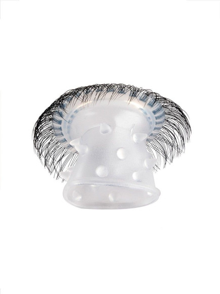 Эластичное эрекционное кольцо с длинными черными «ресничками» Эластичное эрекционное кольцо с длинными черными «ресничками»