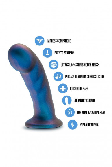 Синяя насадка-фаллоимитатор Rebellion 5.75 Inch Pegging Dildo - 14,6 см. Синяя насадка-фаллоимитатор Rebellion 5.75 Inch Pegging Dildo - 14,6 см.
