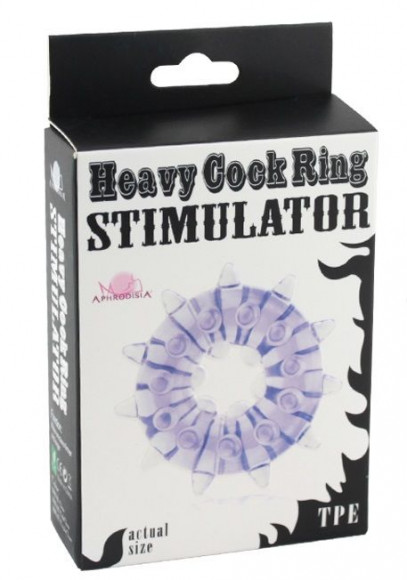 Фиолетовое кольцо на пенис Heavy Cock Ring Stimulator Фиолетовое кольцо на пенис Heavy Cock Ring Stimulator