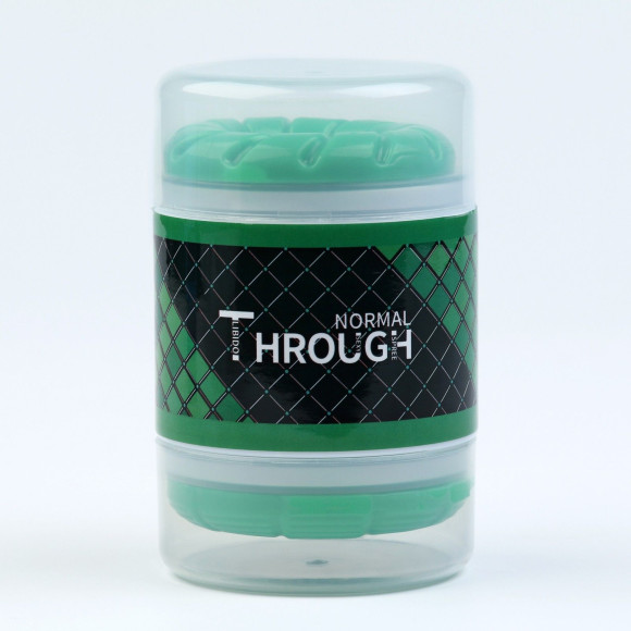 Зеленый сквозной мастурбатор Through NORMAL Зеленый сквозной мастурбатор Through NORMAL