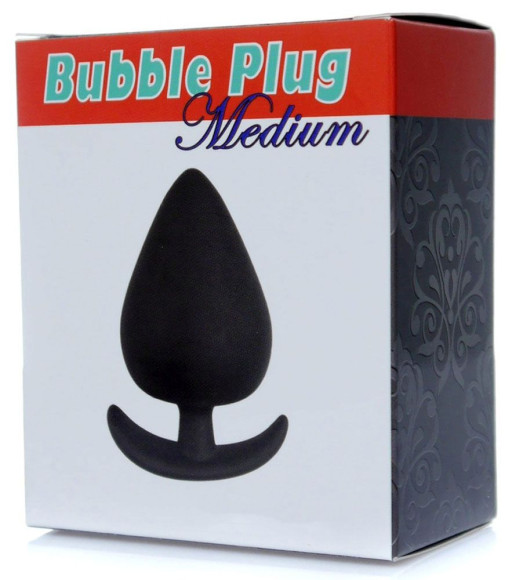 Черная анальная втулка Bubble - 8,5 см. Черная анальная втулка Bubble - 8,5 см.