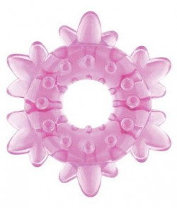 Розовое эрекционное кольцо Heavy Cock Ring Ice Flower
