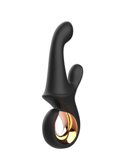 Черный вибратор-кролик Mystery - 22,5 см.