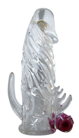 Закрытая прозрачная вибронасадка на пенис Crystal Sleeve Vibe - 12 см. Закрытая прозрачная вибронасадка на пенис Crystal Sleeve Vibe - 12 см.