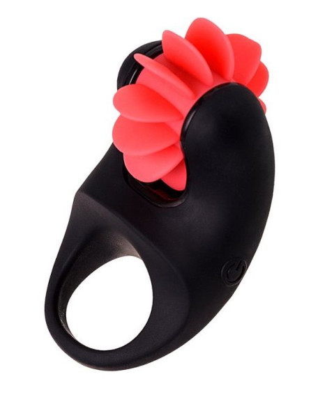 Чёрно-красное эрекционное виброкольцо Erotist Чёрно-красное эрекционное виброкольцо Erotist