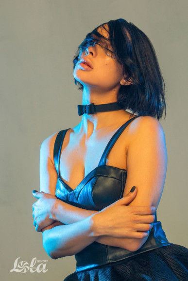 Черный ошейник Decadence с бабочкой Черный ошейник Decadence с бабочкой