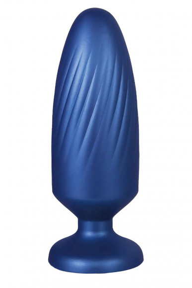 Синяя анальная пробка G Stuck Silicone Anal Plug - 13,5 см.