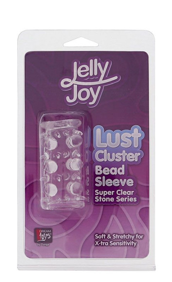 Прозрачная насадка на пенис с шипами и бугорками JELLY JOY LUST CLUSTER CLEAR Прозрачная насадка на пенис с шипами и бугорками JELLY JOY LUST CLUSTER CLEAR