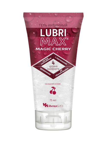 Интимный гель-смазка на водной основе Lubrimax Magic Cherry - 75 мл. Интимный гель-смазка на водной основе Lubrimax Magic Cherry - 75 мл.