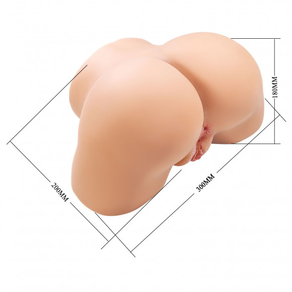 Телесный мастурбатор Olivia с 2 любовными отверстиями