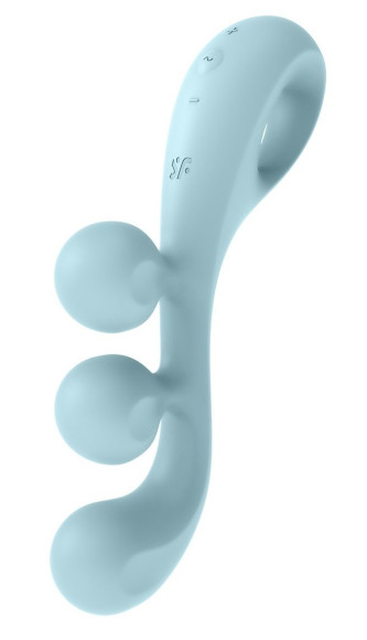 Голубой тройной вибромассажёр Tri Ball 2 Голубой тройной вибромассажёр Tri Ball 2